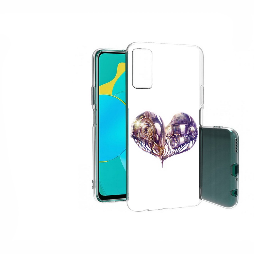 

Чехол MyPads Tocco для Huawei Honor 30S сердце абстракция, Прозрачный, Tocco