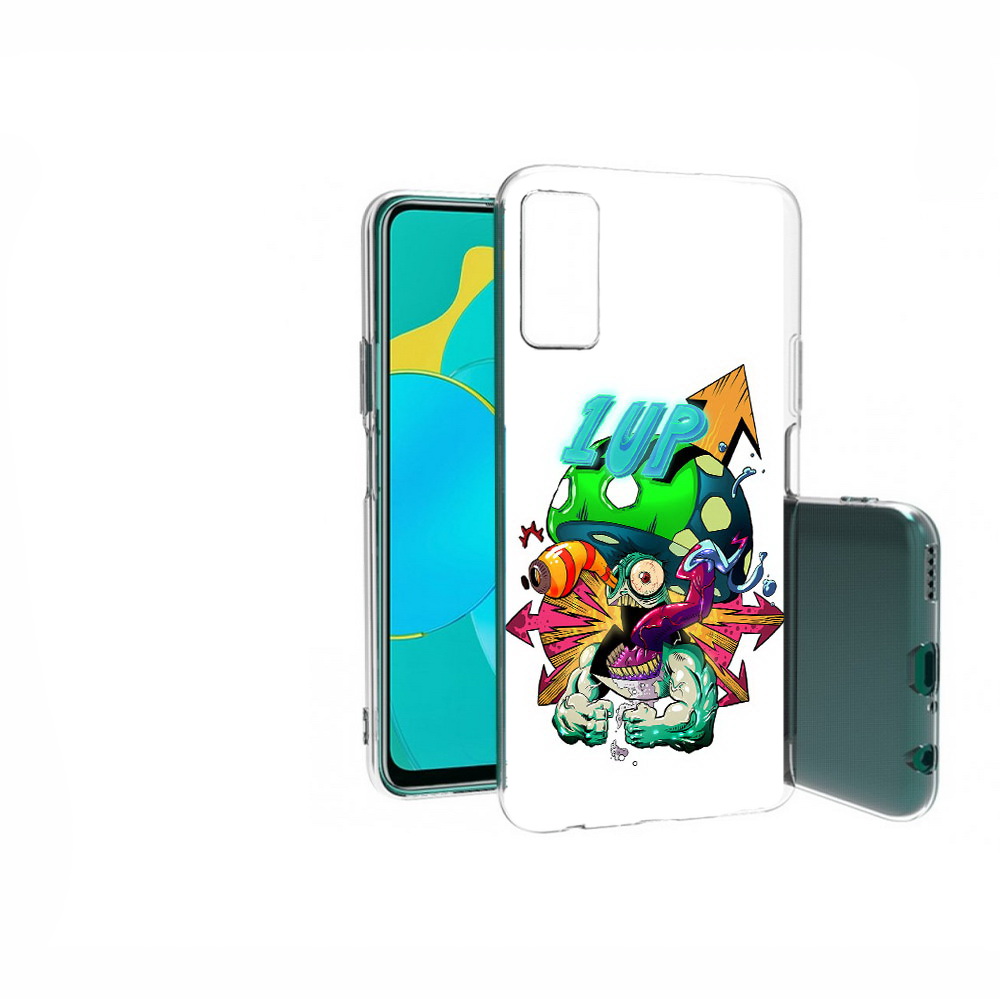 

Чехол MyPads Tocco для Huawei Honor 30S сильный гриб абстракция, Прозрачный, Tocco