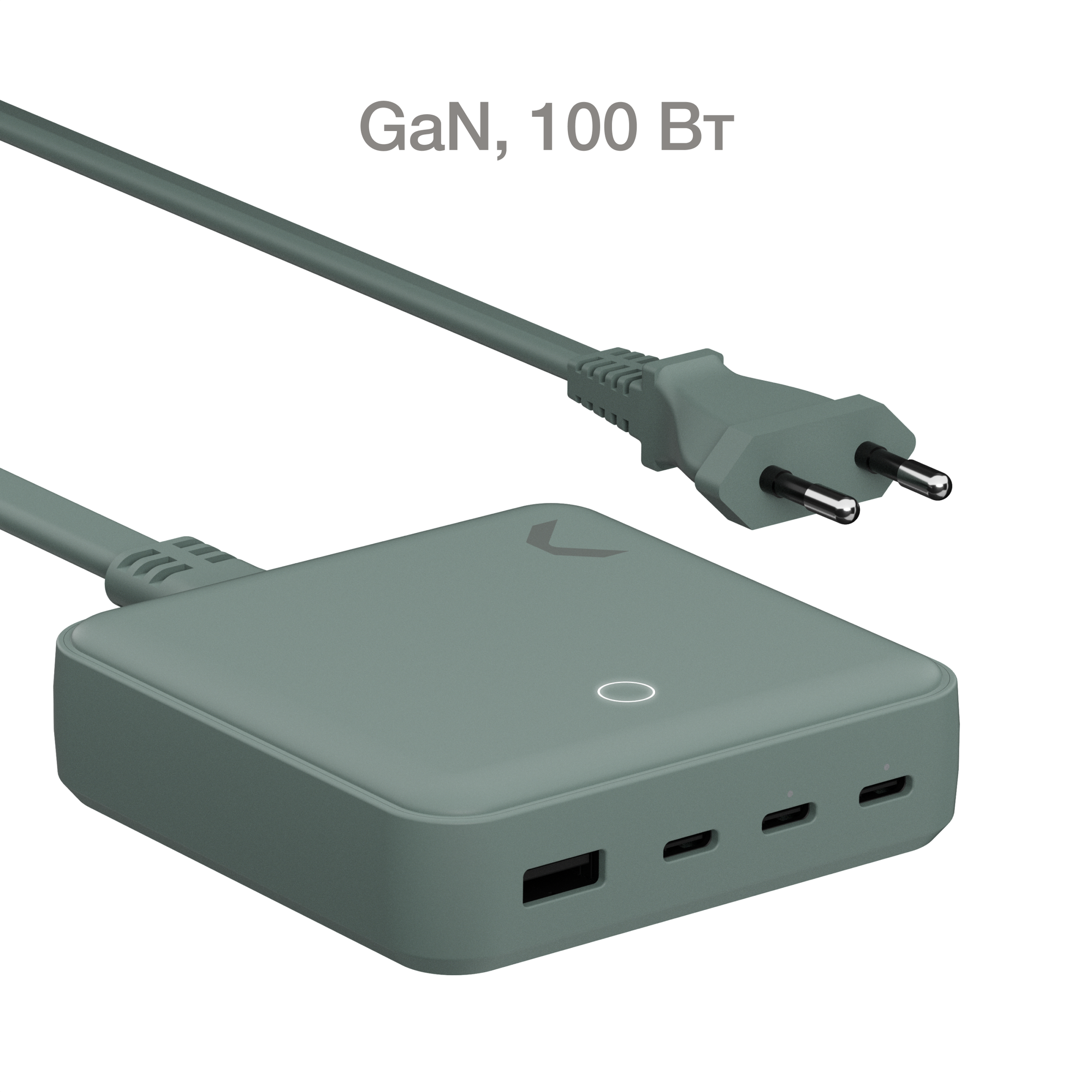 Сетевое зарядное устройство Commo 3xUSB Type-C, 1x USB Type A 3 А серый