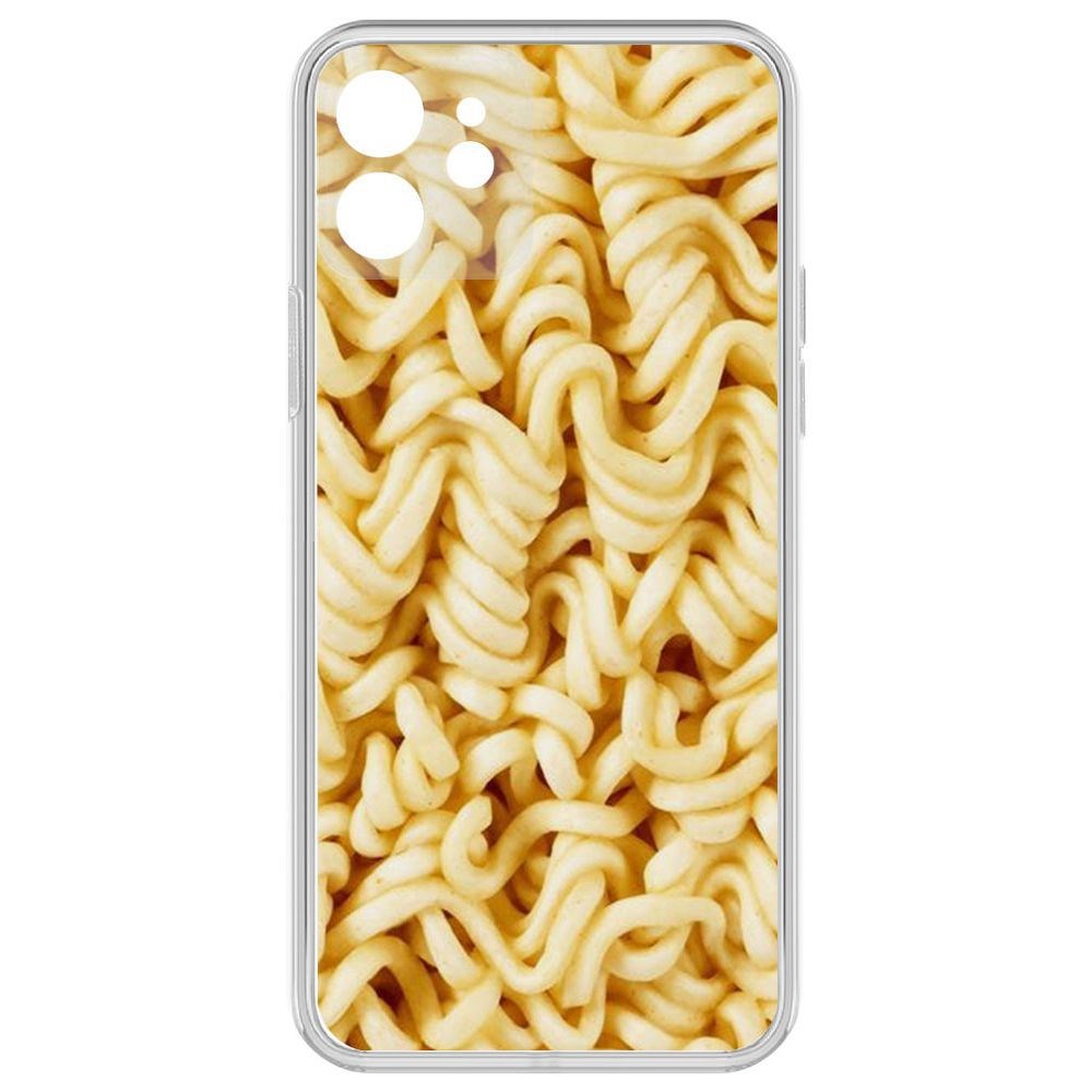 

Чехол-накладка Krutoff Clear Case Дошик для iPhone 12 с защитой камеры, Прозрачный