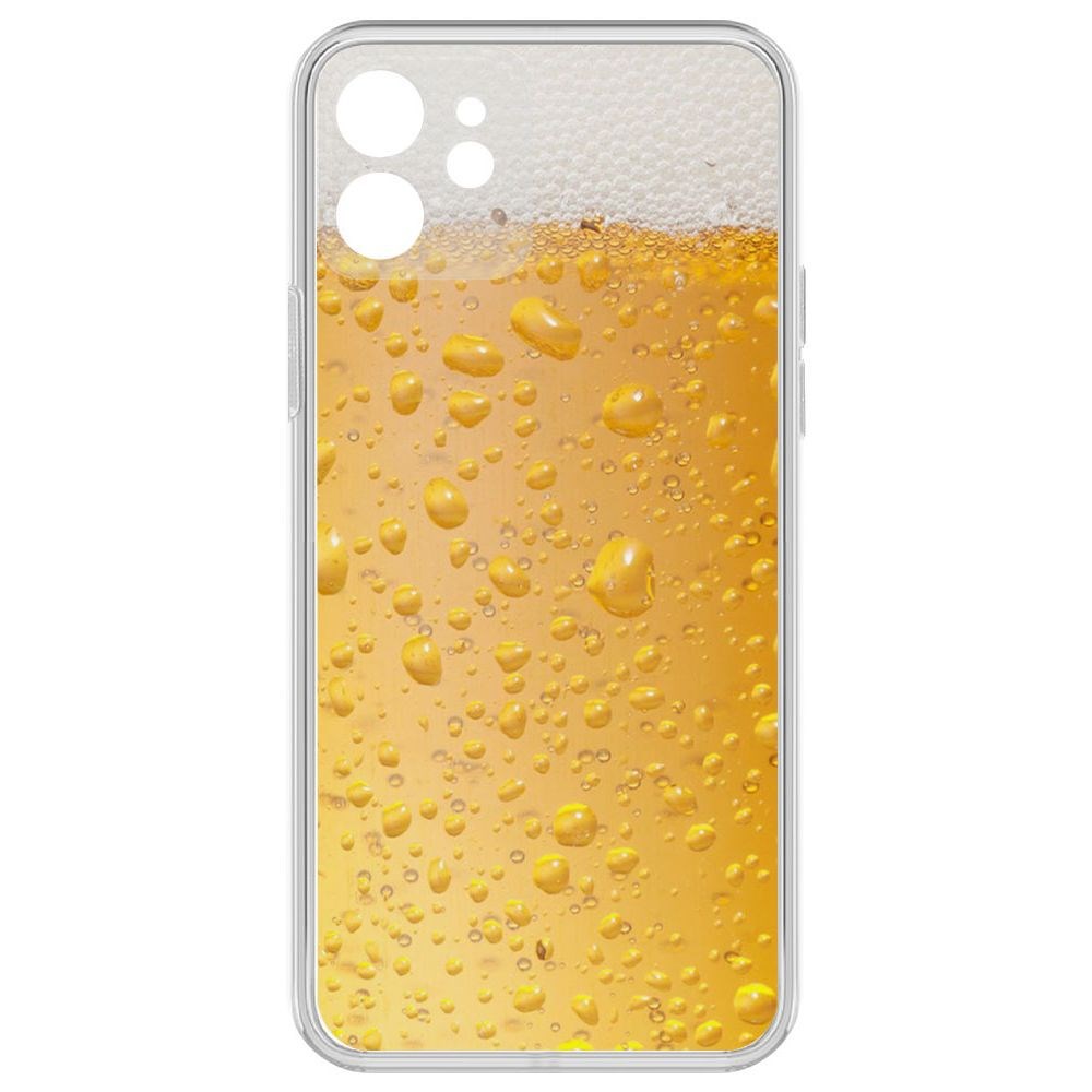 

Чехол-накладка Krutoff Clear Case Пенное для iPhone 12 с защитой камеры, Прозрачный