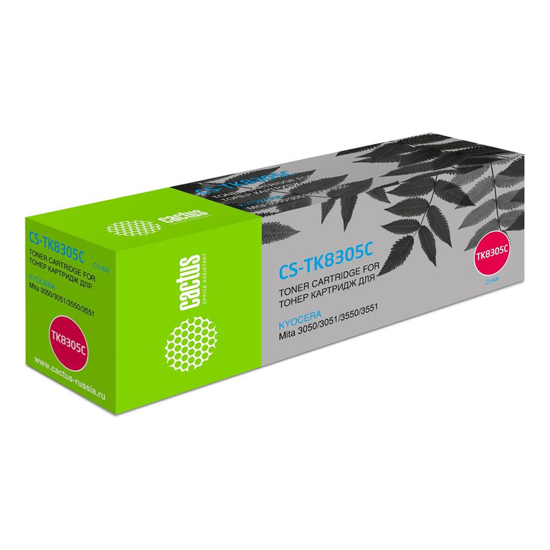 Картридж Cactus CS-TK8305C Cayn для Kyocera Mita 3050/3051/3550/3551
