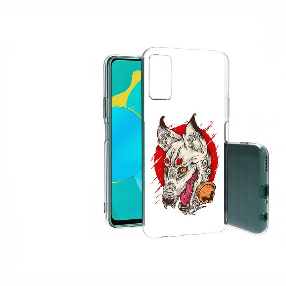 

Чехол MyPads Tocco для Huawei Honor 30S страшная собака, Прозрачный, Tocco