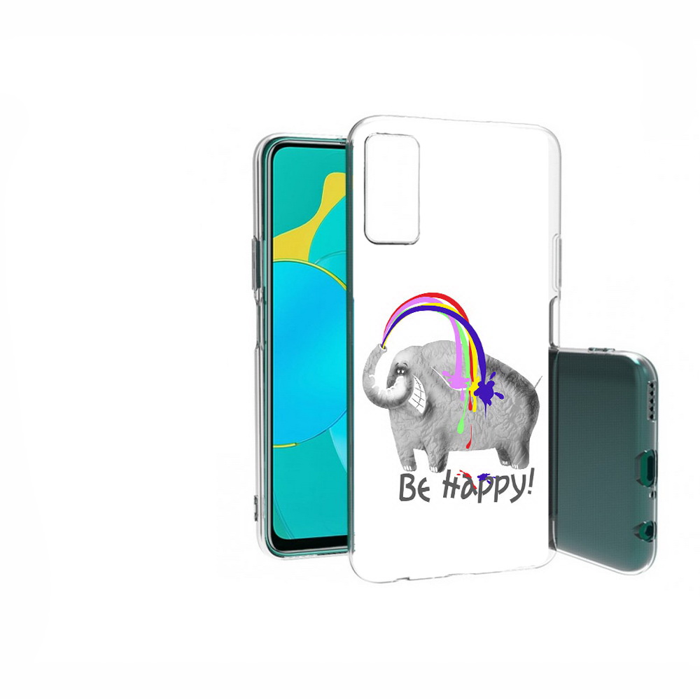 

Чехол MyPads Tocco для Huawei Honor 30S счастливый слон, Прозрачный, Tocco