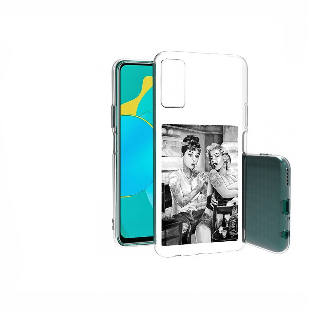 

Чехол MyPads Tocco для Huawei Honor 30S тату мастер, Прозрачный, Tocco