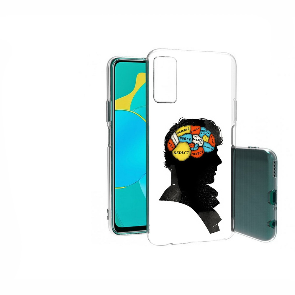 

Чехол MyPads Tocco для Huawei Honor 30S темный рисунок, Прозрачный, Tocco