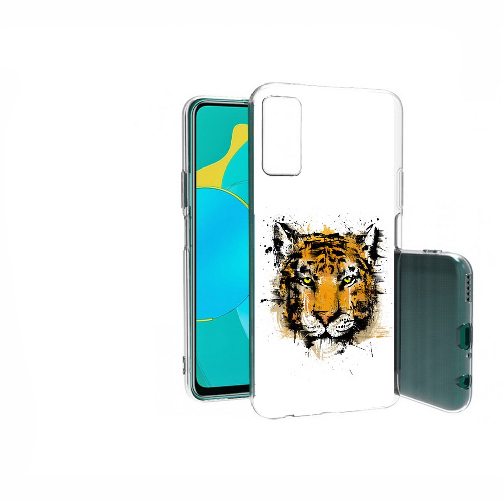 

Чехол MyPads Tocco для Huawei Honor 30S тигруля, Прозрачный, Tocco