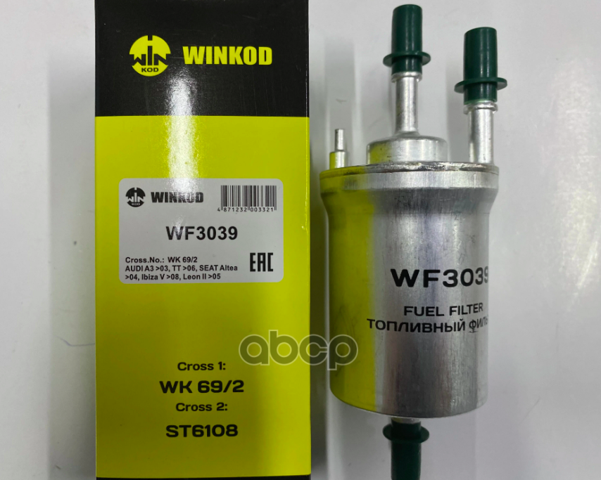 Winkod Wf3039 Winkod Топливный Фильтр Audi A3 Seat Alteaibizatoledo Volkswagen Golf Vtoura