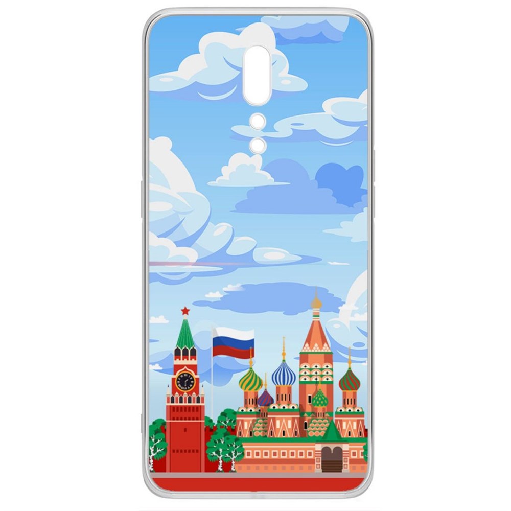 

Чехол-накладка Krutoff Clear Case Красная Площадь для Oppo Reno Z