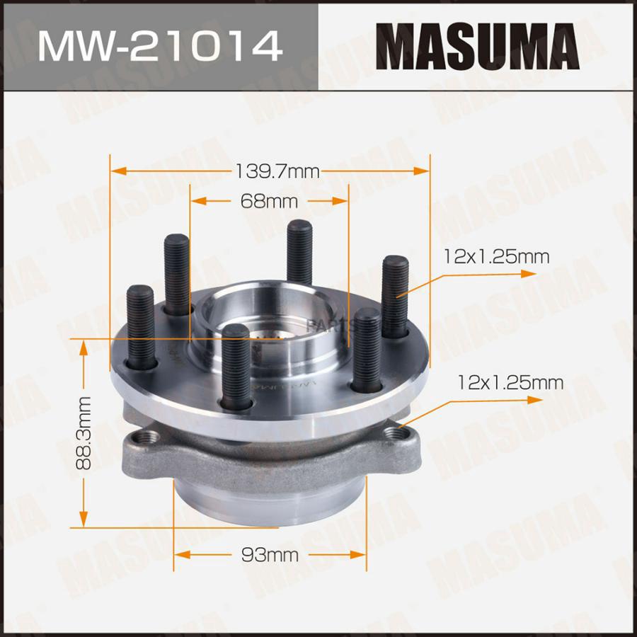 

MASUMA Ступичный узел MASUMA front NISSAN PATHFINDER (with ABS)