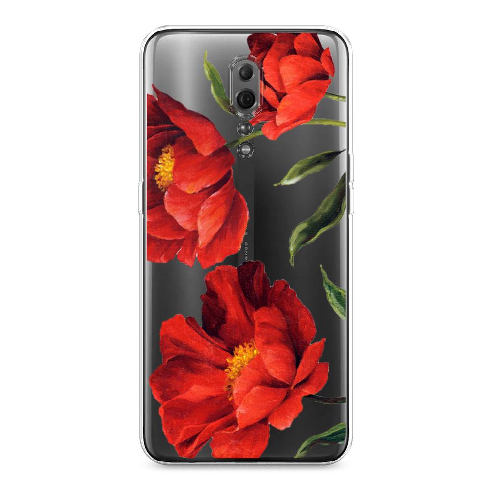 

Чехол Awog на Oppo Reno Z "Красные маки", Разноцветный, 250950-8