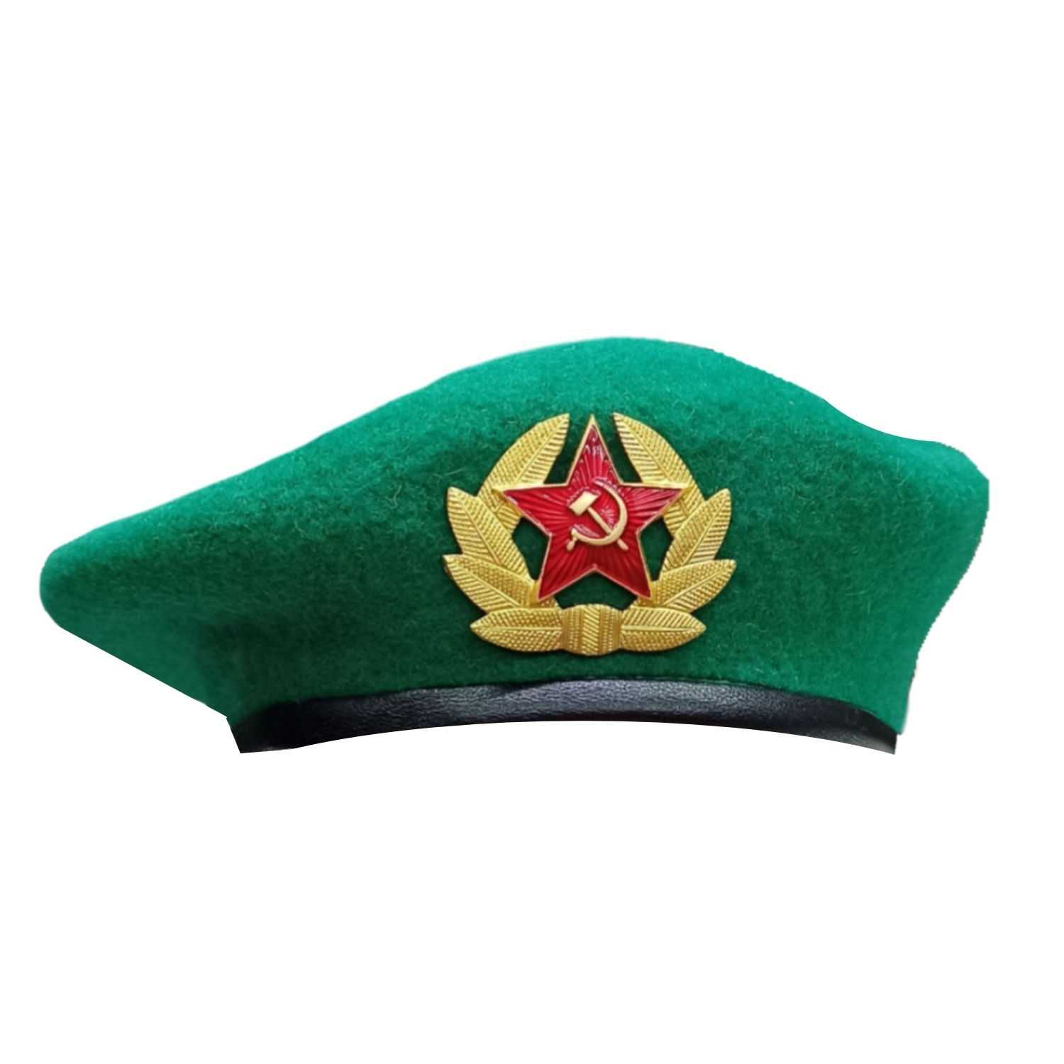 

Берет зелёный армейский бесшовный с кокардой Ссср (размер: 55)