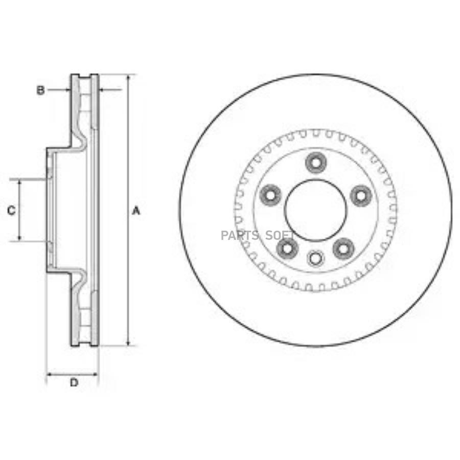 

Тормозной диск DELPHI BG9168C