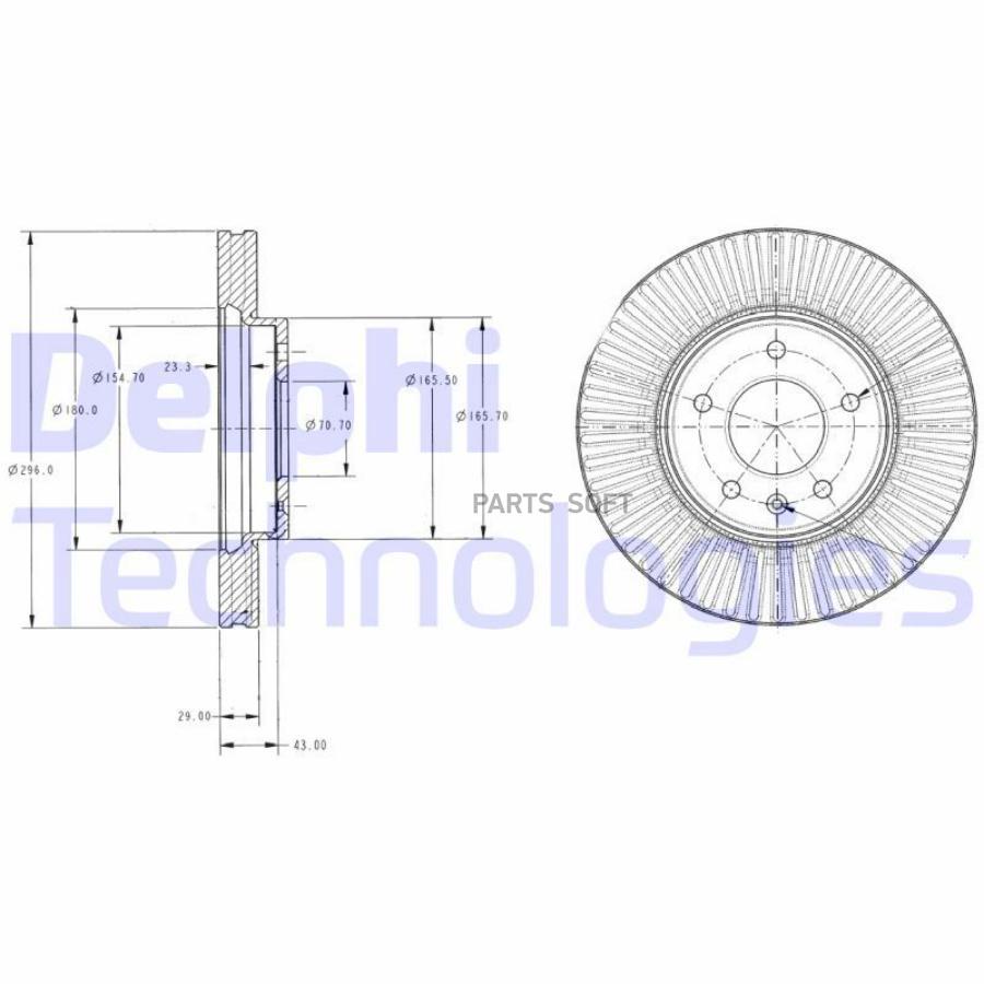 

Тормозной диск DELPHI BG4092C