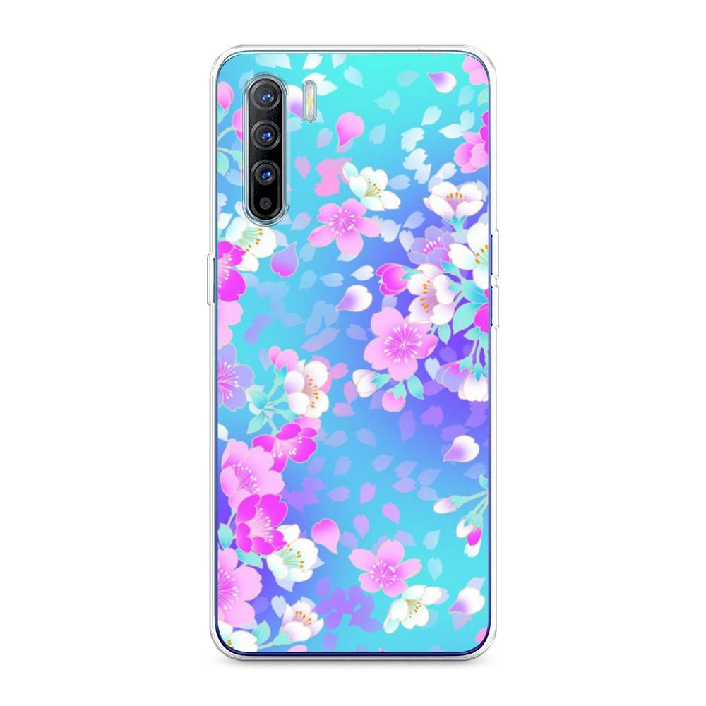 

Чехол Awog на Oppo A91/Reno 3 "Яблоневые цветы", Разноцветный, 252450-8