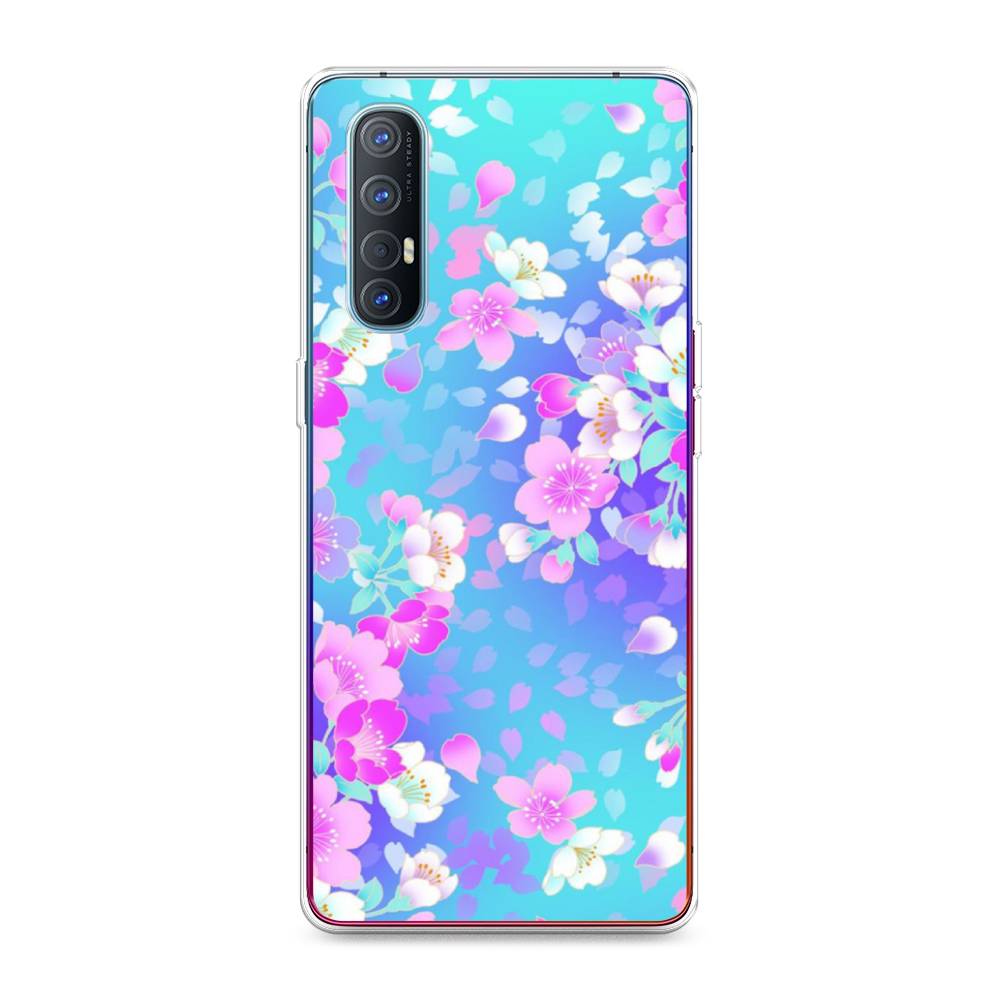 

Чехол Awog на Oppo Reno 3 Pro "Яблоневые цветы", Разноцветный, 252550-8