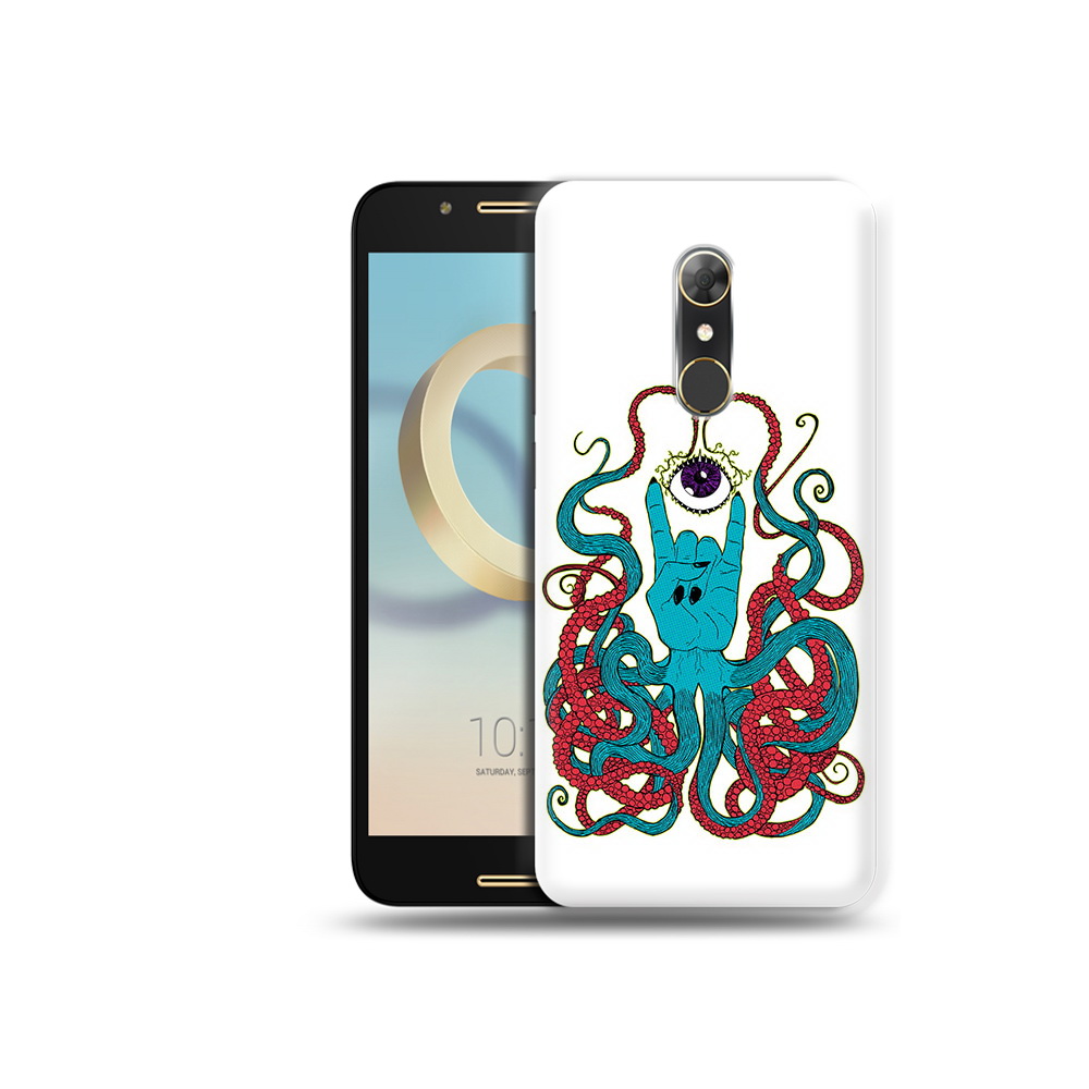 

Чехол MyPads Tocco для Alcatel A7 осьминог-рука абстракция (PT133991.671.530), Прозрачный, Tocco