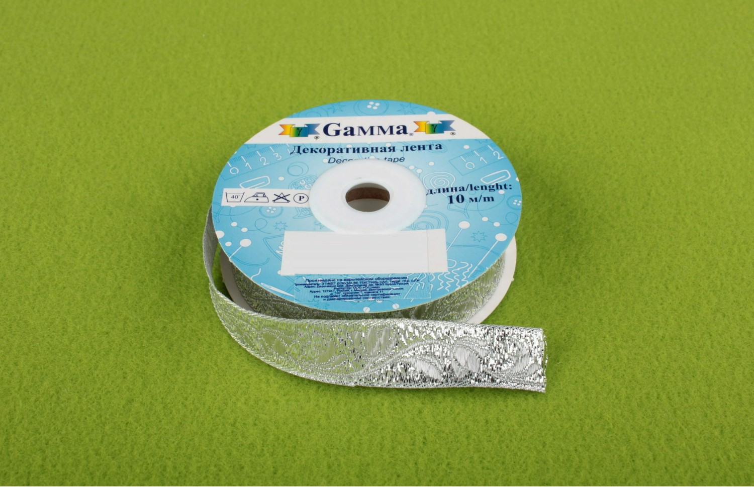 

Gamma 16 мм 10 м отделочная серебро, 16 мм, 10 м, отделочная, серебро