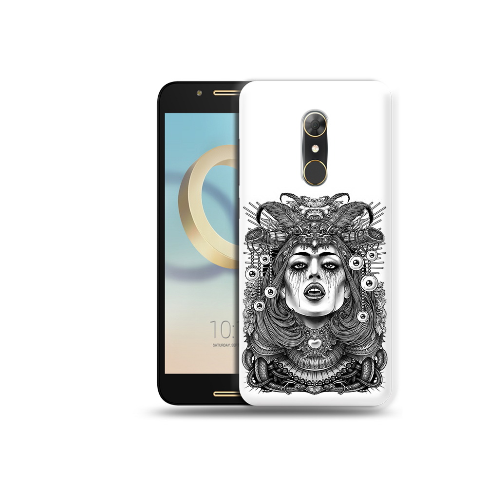 

Чехол MyPads Tocco для Alcatel A7 портрет девушки черно белый (PT133991.671.551), Прозрачный, Tocco