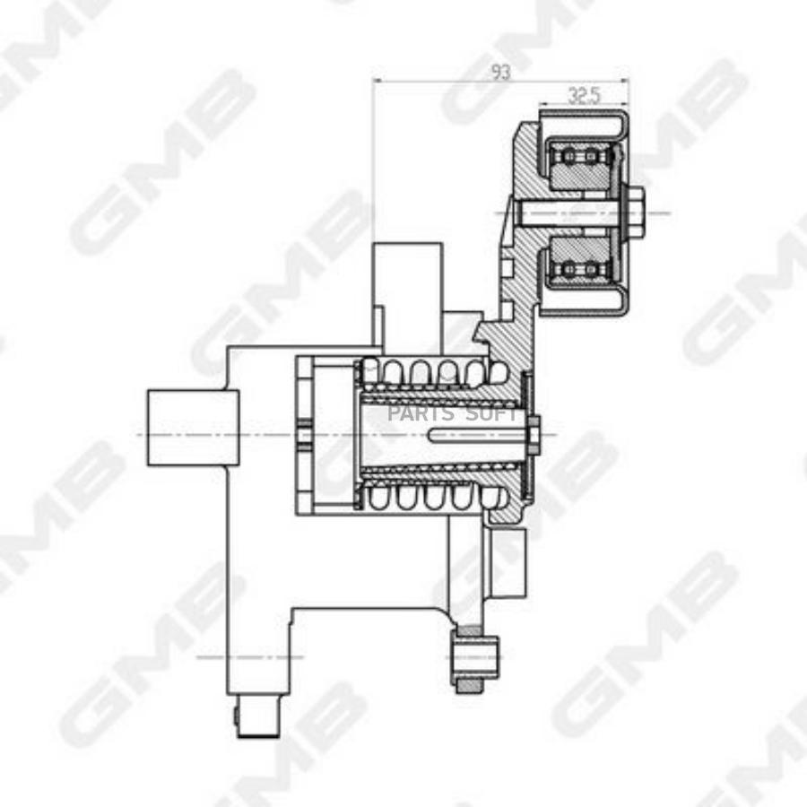

Натяжитель Приводного Ремня Toyota Dyna/Hiace 1/2kdftv 04- GMB арт. GAT30050
