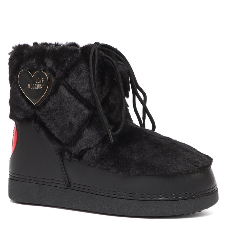 

Угги женские Love Moschino JA24232G FW23 черные 39 EU, Черный, JA24232G FW23