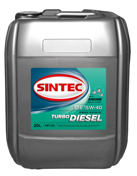 Масло Sintec 15/40 Turbo Diesel API CD/SG минеральное 20 л