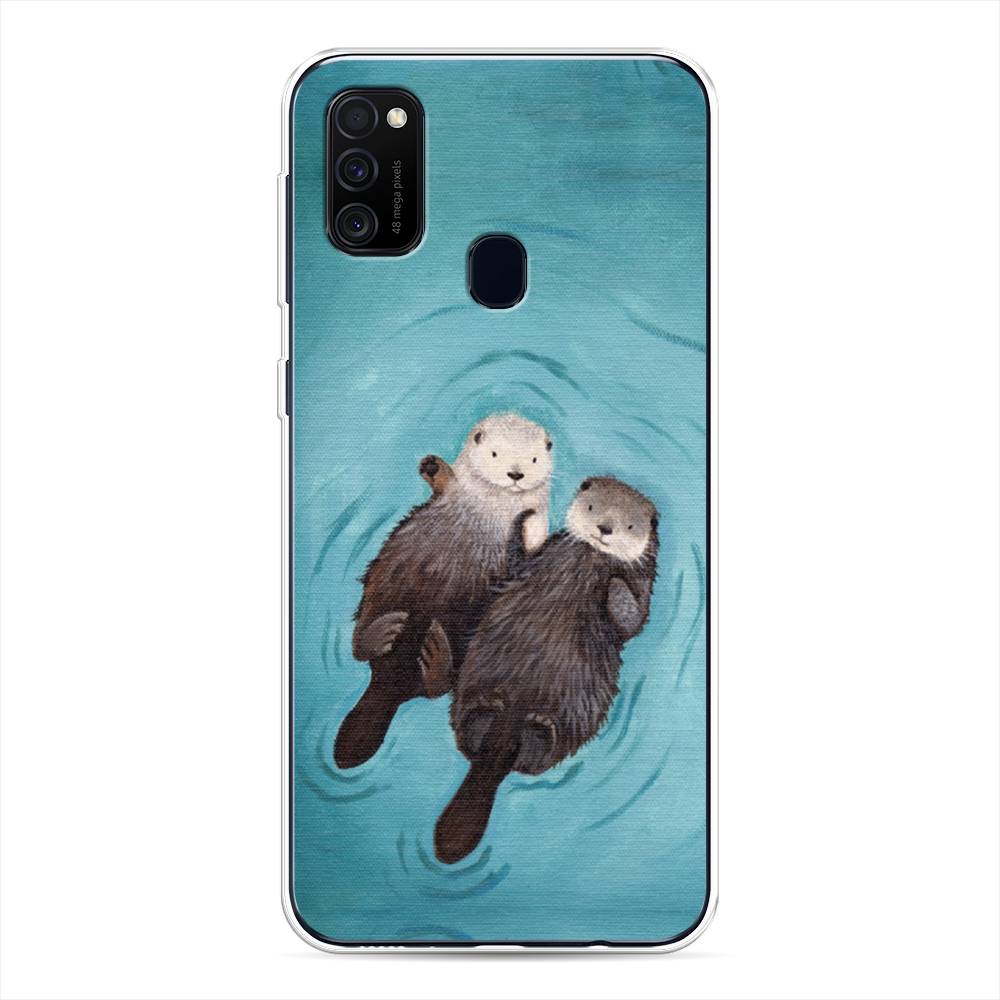

Чехол Awog на Samsung Galaxy M30s/M21 "Парочка бобров", Разноцветный, 29850-10
