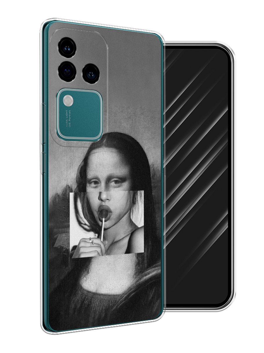 

Чехол Awog на Vivo V30 Pro/S18 Pro "Mona Lisa sucking lollipop", Серый, 269950-1