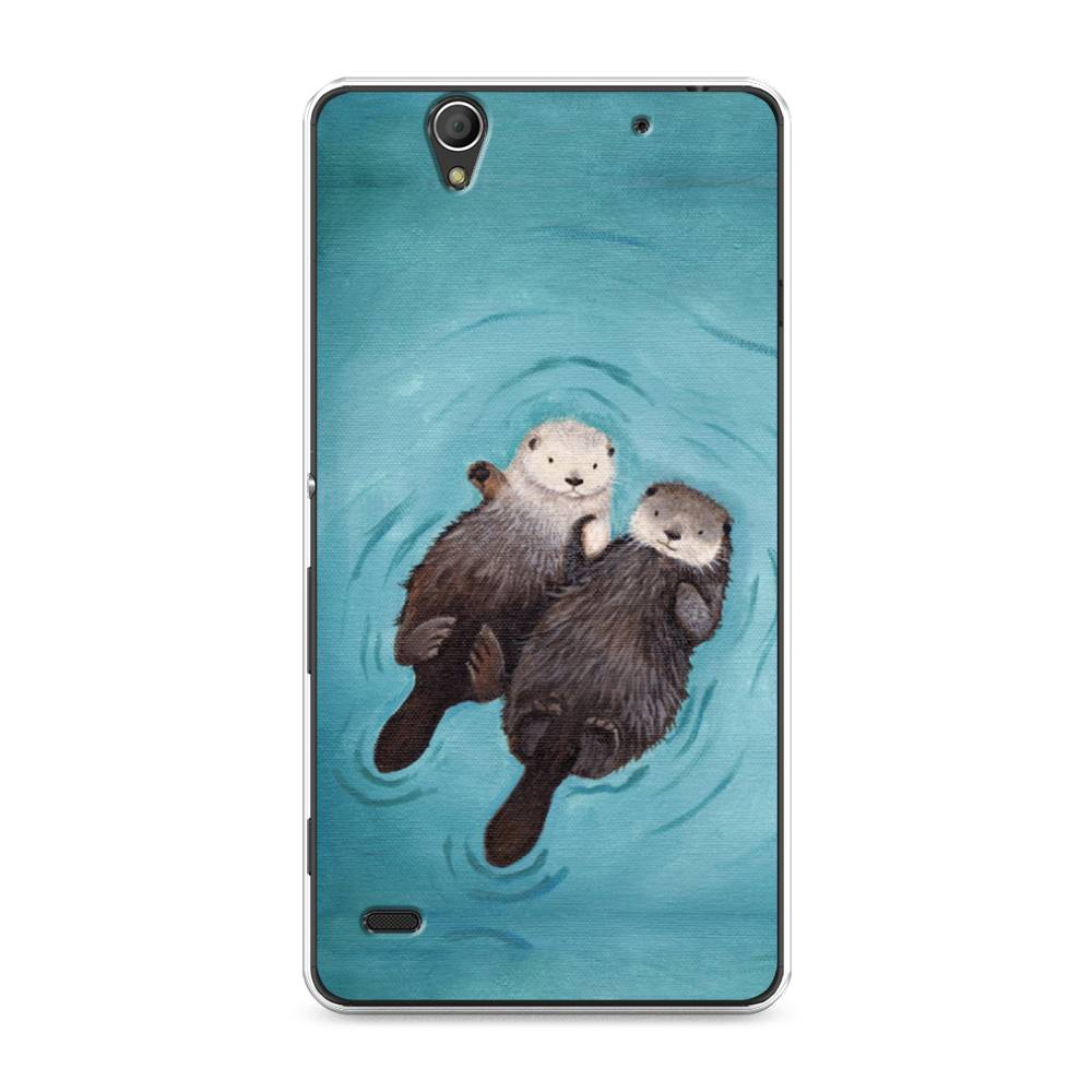 

Чехол Awog на Sony Xperia C4 "Парочка бобров", Разноцветный, 52650-10