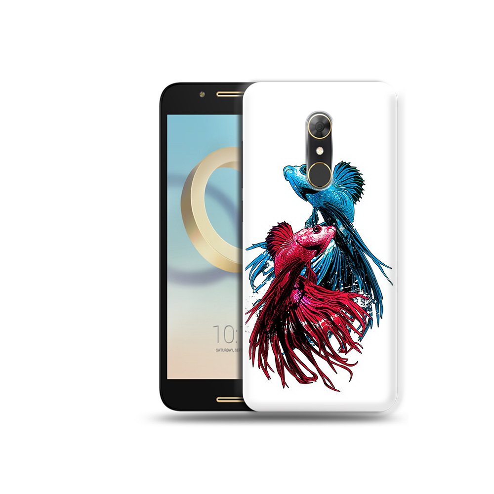 

Чехол MyPads Tocco для Alcatel A7 рыбы петушки (PT133991.671.592), Прозрачный, Tocco