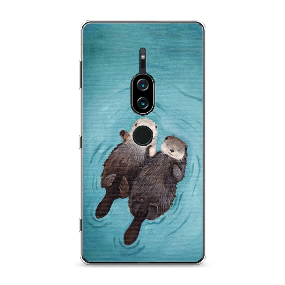 

Силиконовый чехол "Парочка бобров" на Sony Xperia XZ2 Premium, 53350-10