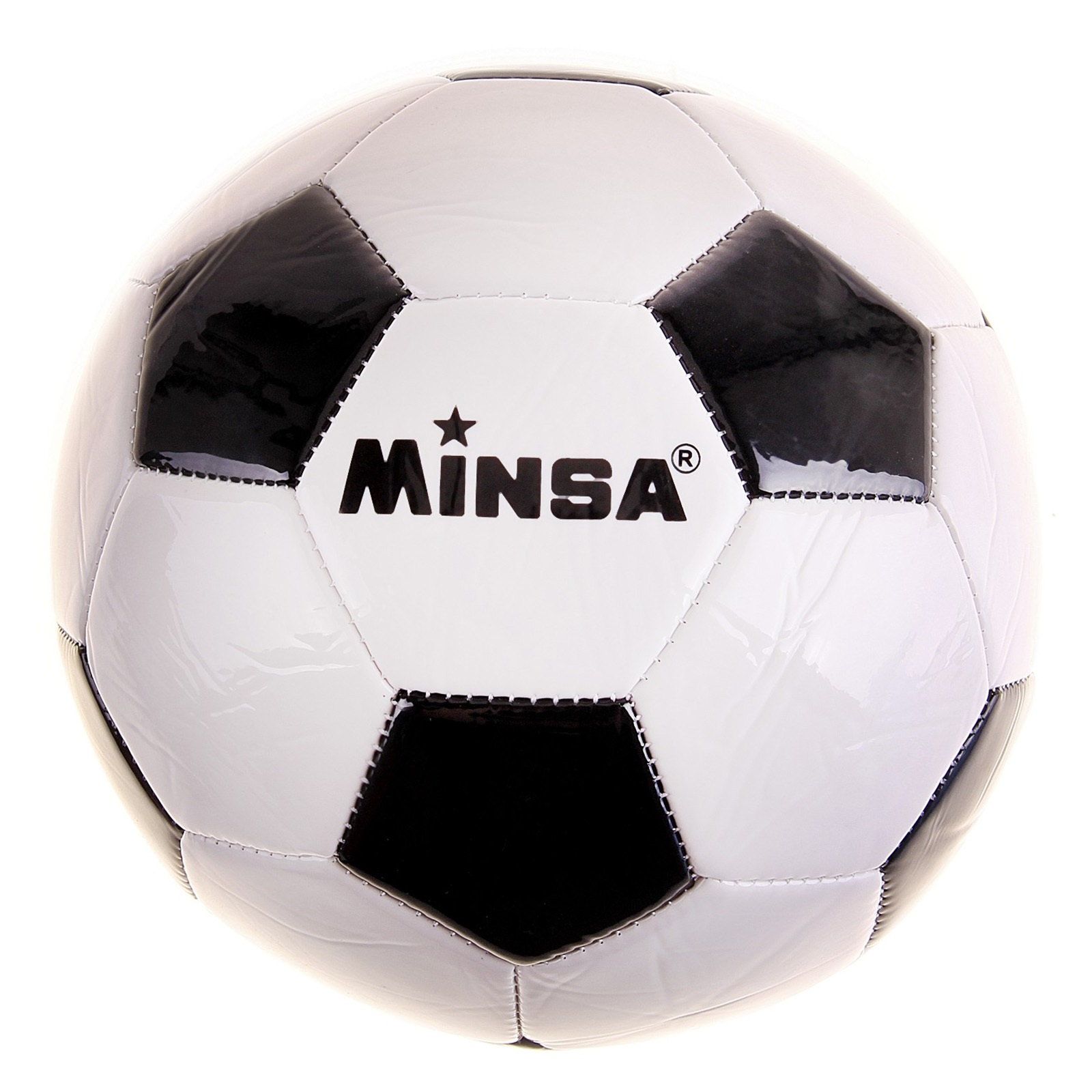 Мяч футбольный Minsa «Классический», размер 5, PVC, машинная сшивка, 310 г  MINSA