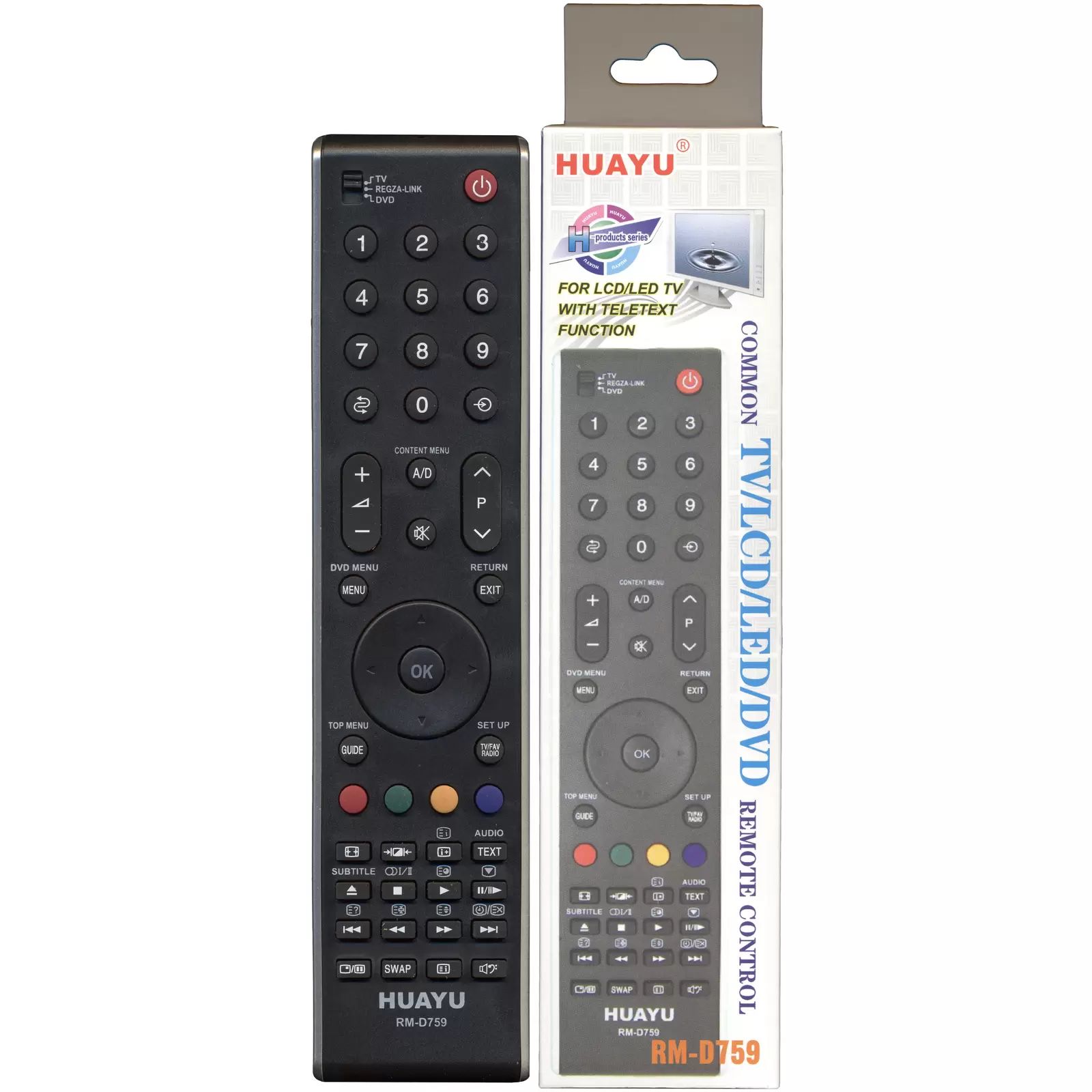 Пульт HUAYU для Toshiba RM-D759 Универсальный