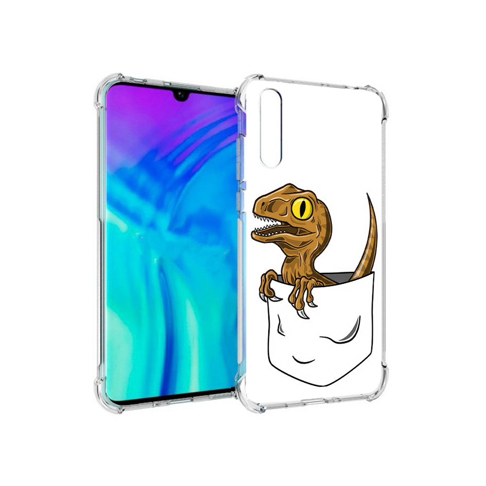 

Чехол MyPads Tocco для Huawei Enjoy 10s динозавр в кармане, Прозрачный, Tocco