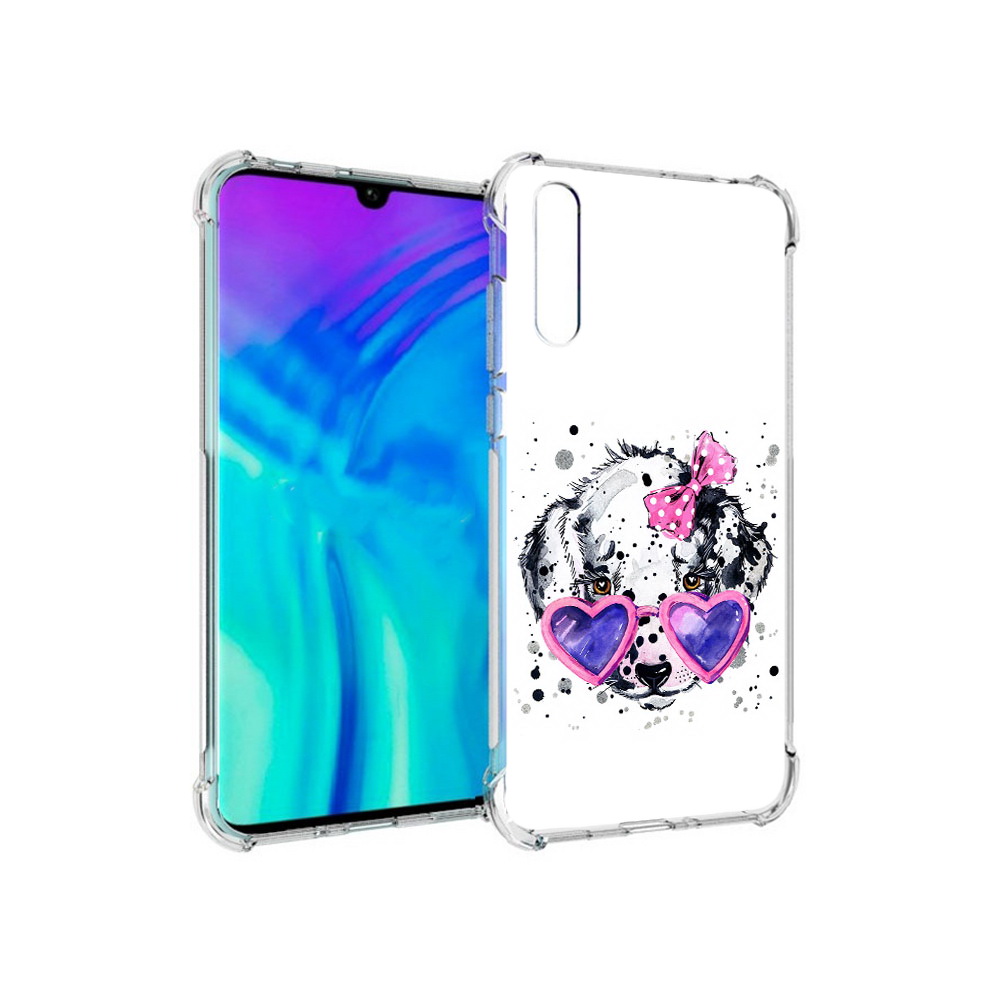 

Чехол MyPads Tocco для Huawei Enjoy 10s долматинец в очках, Прозрачный, Tocco