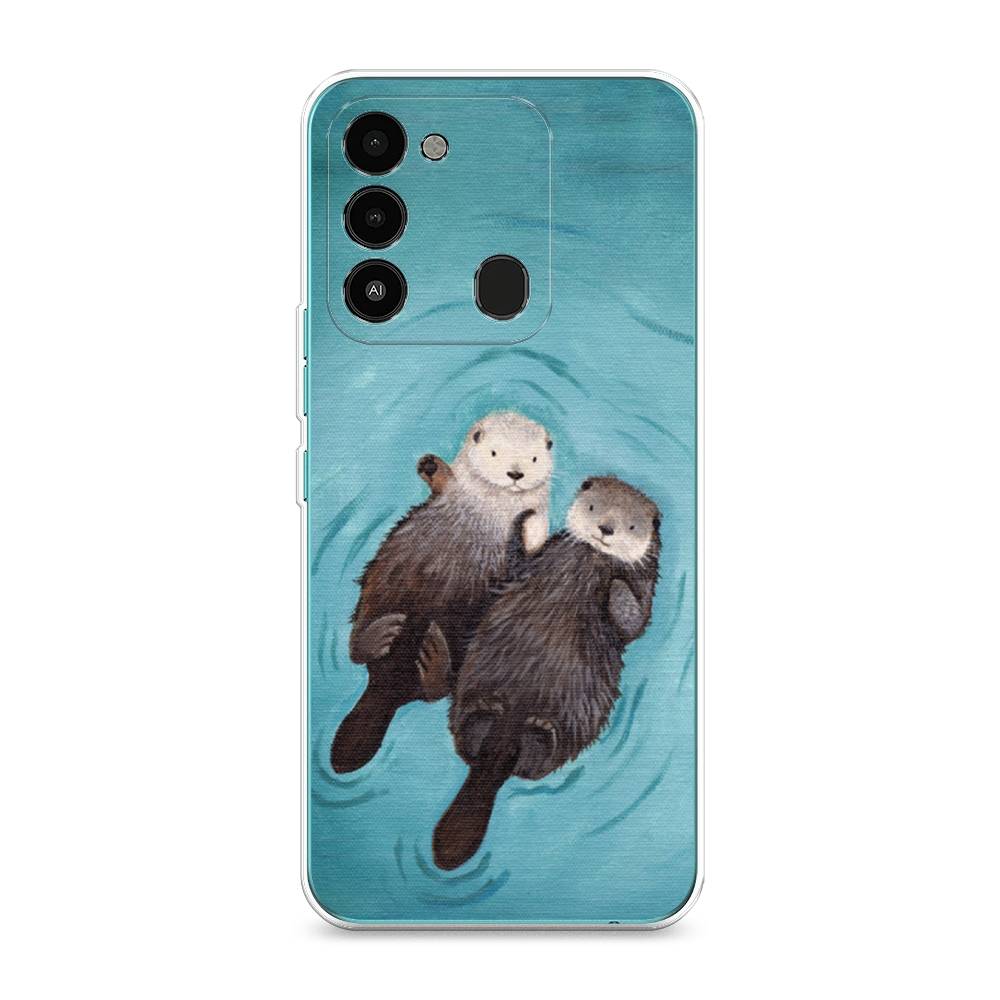 

Чехол Awog на Tecno Spark Go 2022/8С/9 "Парочка бобров", Разноцветный, 301350-10