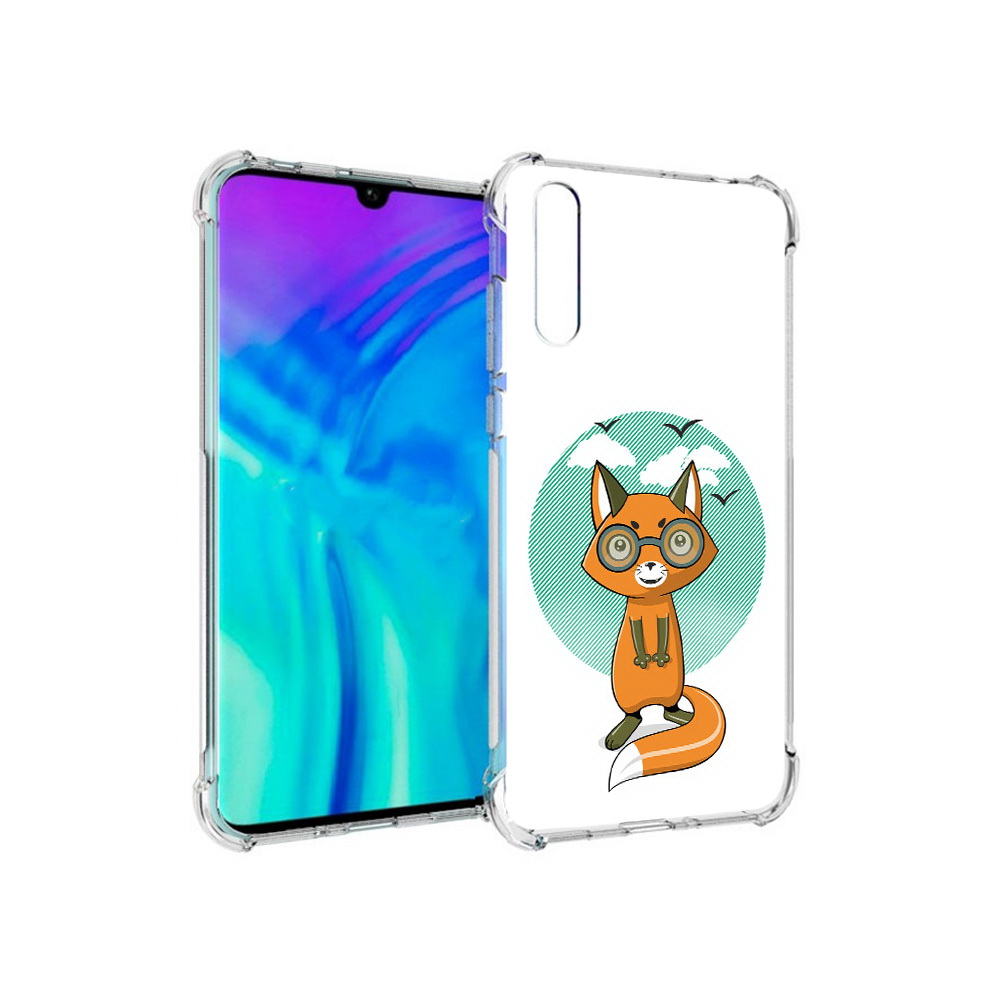 

Чехол MyPads Tocco для Huawei Enjoy 10s задумчивая лиса, Прозрачный, Tocco