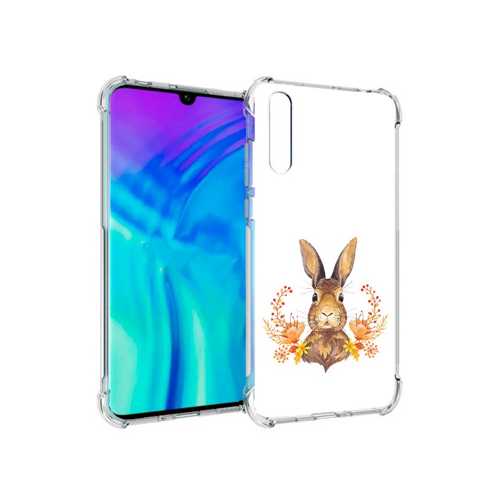 

Чехол MyPads Tocco для Huawei Enjoy 10s зайка в цветах, Прозрачный, Tocco