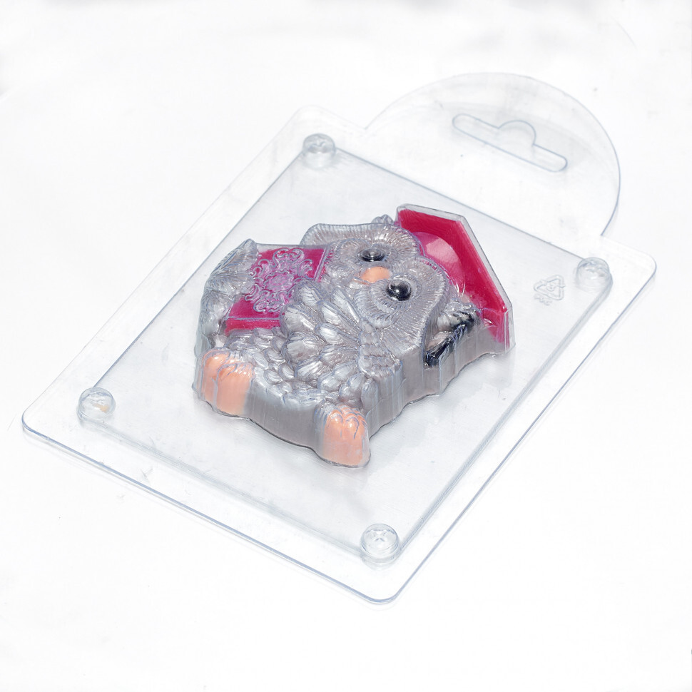 

Премудрая Сова форма из пластика для мыла, шоколада AnyMolds V2