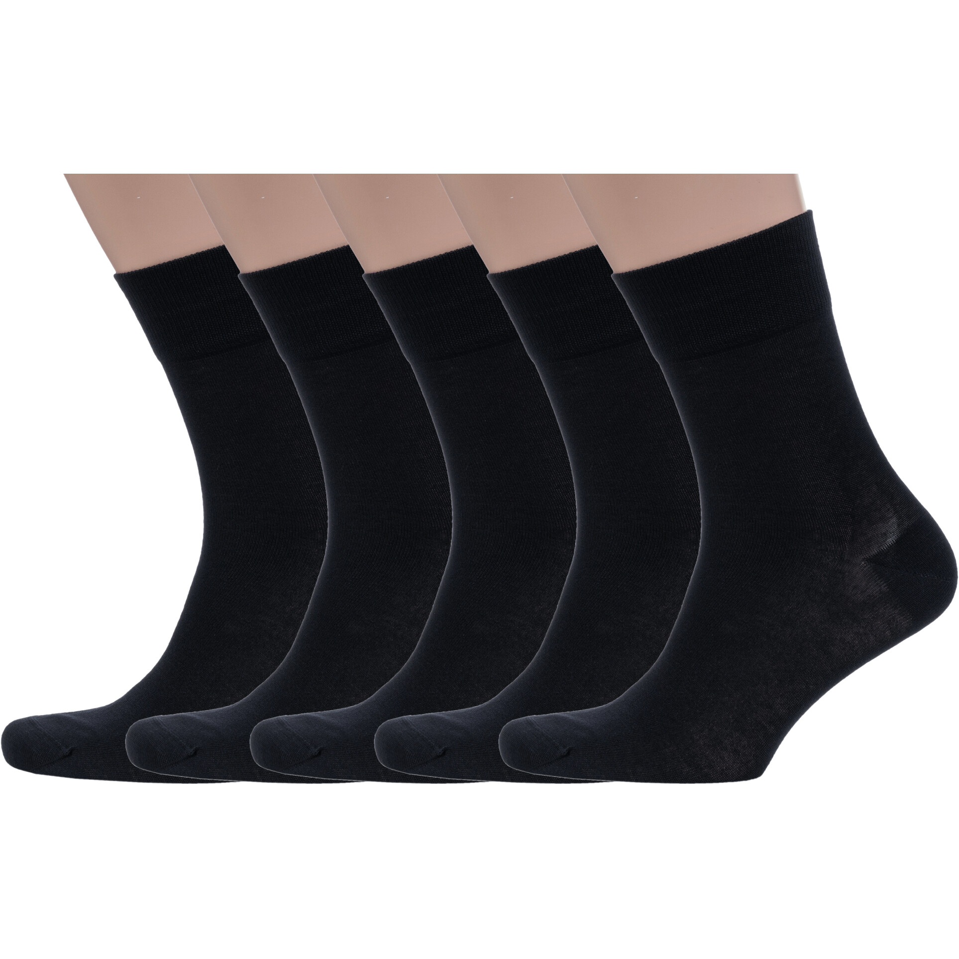 

Комплект носков мужских Grinston socks 5-15D1 черных 27, Черный, 5-15D1
