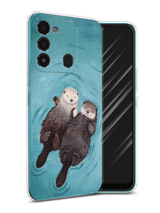

Чехол Awog на Tecno Spark Go 2022/8С/9 "Парочка бобров", Разноцветный, 301250-10