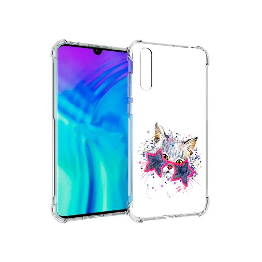 

Чехол MyPads Tocco для Huawei Enjoy 10s звездные очки, Прозрачный, Tocco