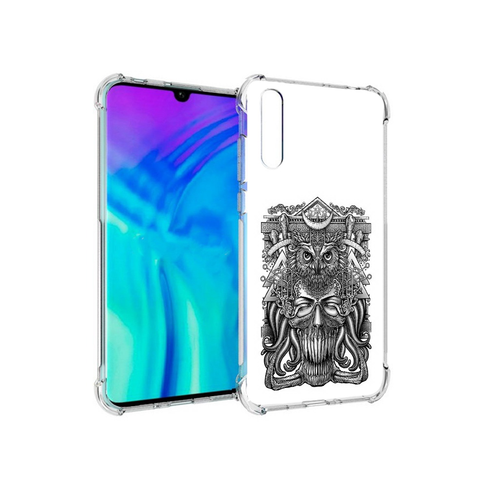 Чехол MyPads Tocco для Huawei Enjoy 10s зубастая сова
