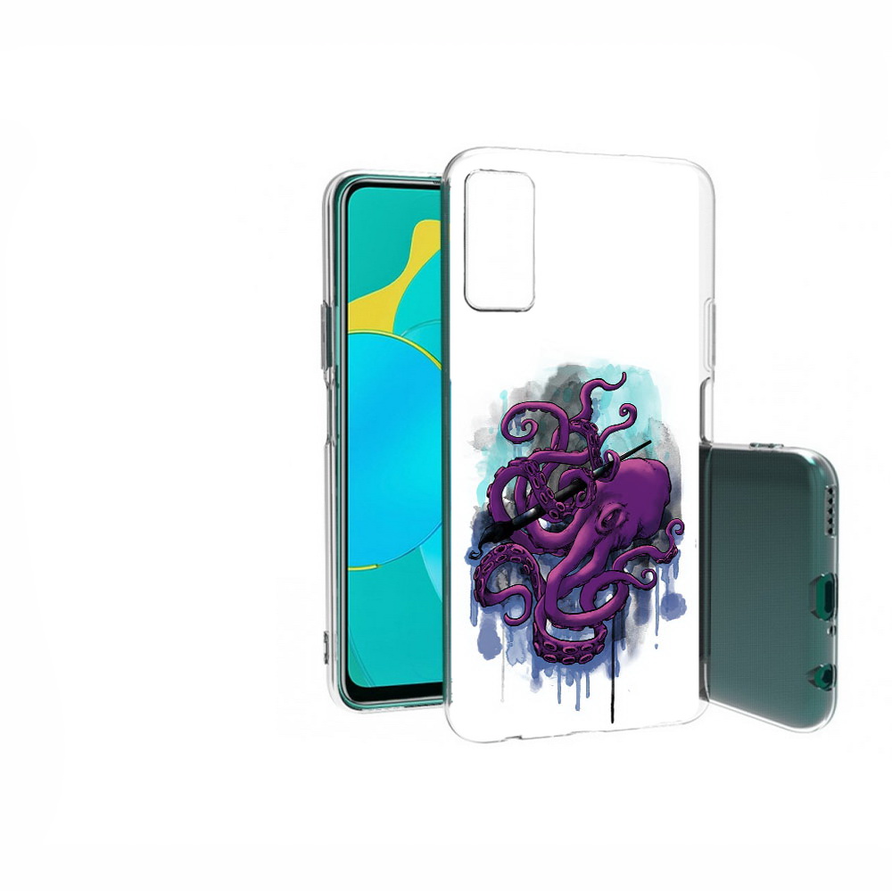 

Чехол Mypads Фиолетовый Осьминог Для Honor 30S (Cd, Прозрачный, Tocco