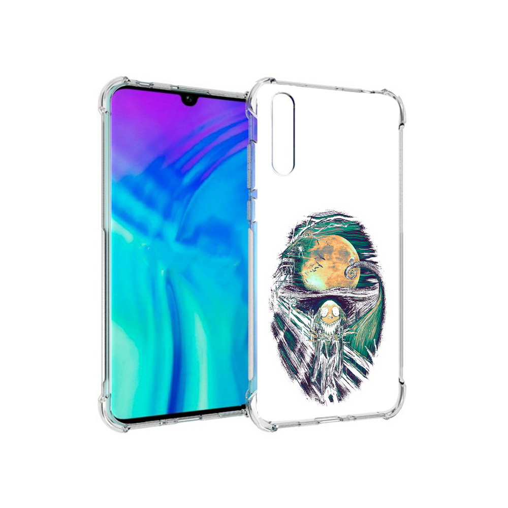 

Чехол MyPads Tocco для Huawei Enjoy 10s зубастое существо абстракция, Прозрачный, Tocco