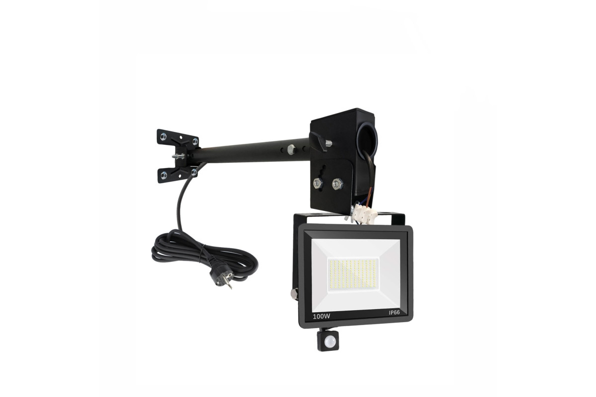 

Прожектор Mobicent MCER211753 100 Вт с датчиком движения, кабелем 3м и креплением, MCER211753