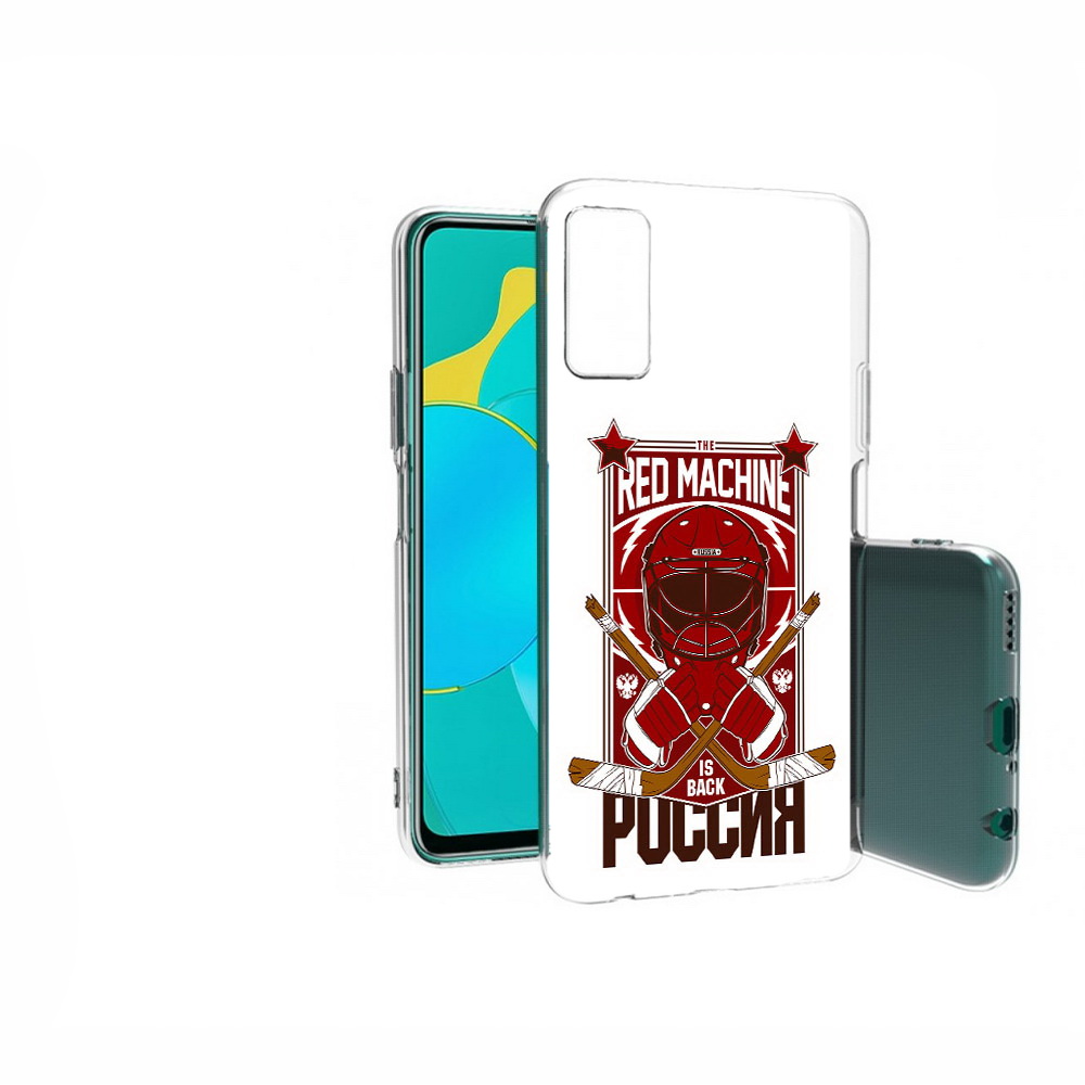 

Чехол MyPads Tocco для Huawei Honor 30S хоккей россия, Прозрачный, Tocco