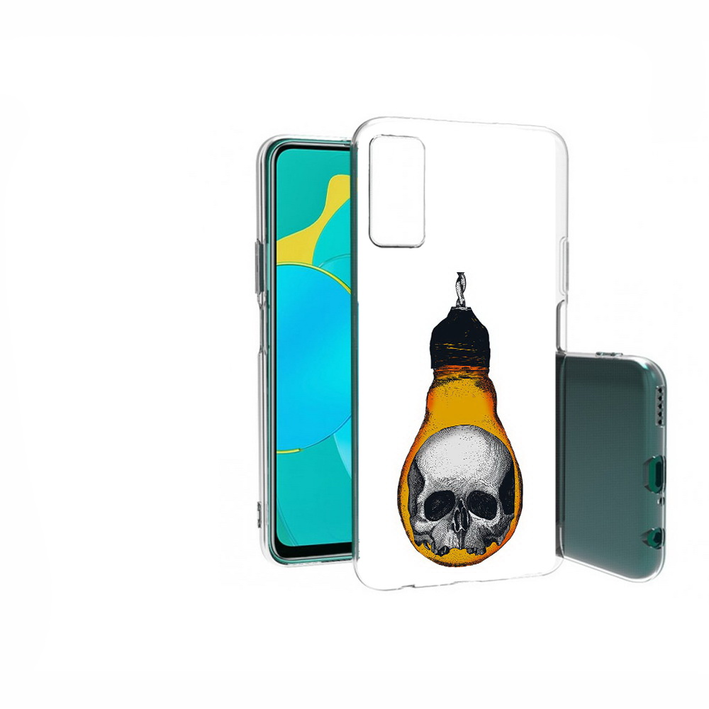 

Чехол MyPads Tocco для Huawei Honor 30S череп в лампочке, Прозрачный, Tocco