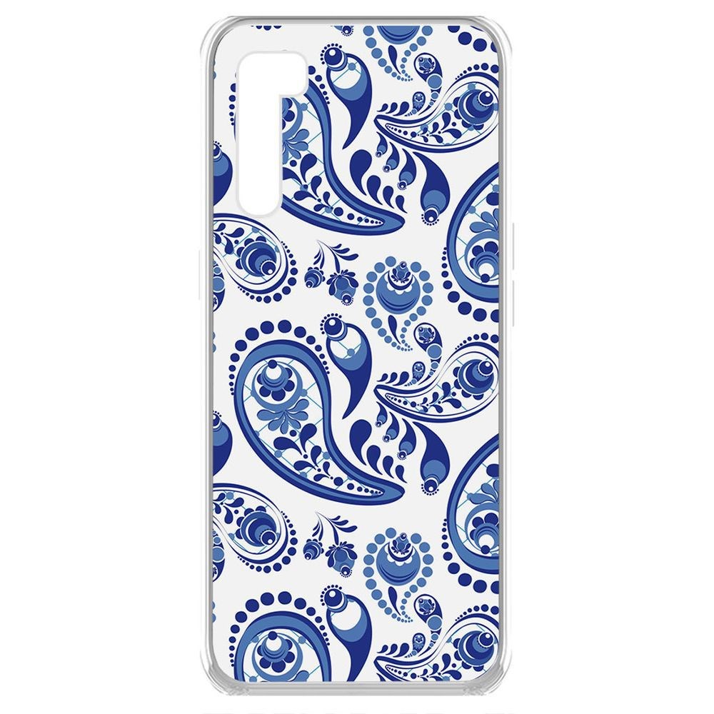 

Чехол-накладка Krutoff Clear Case Гжель для Oppo A91