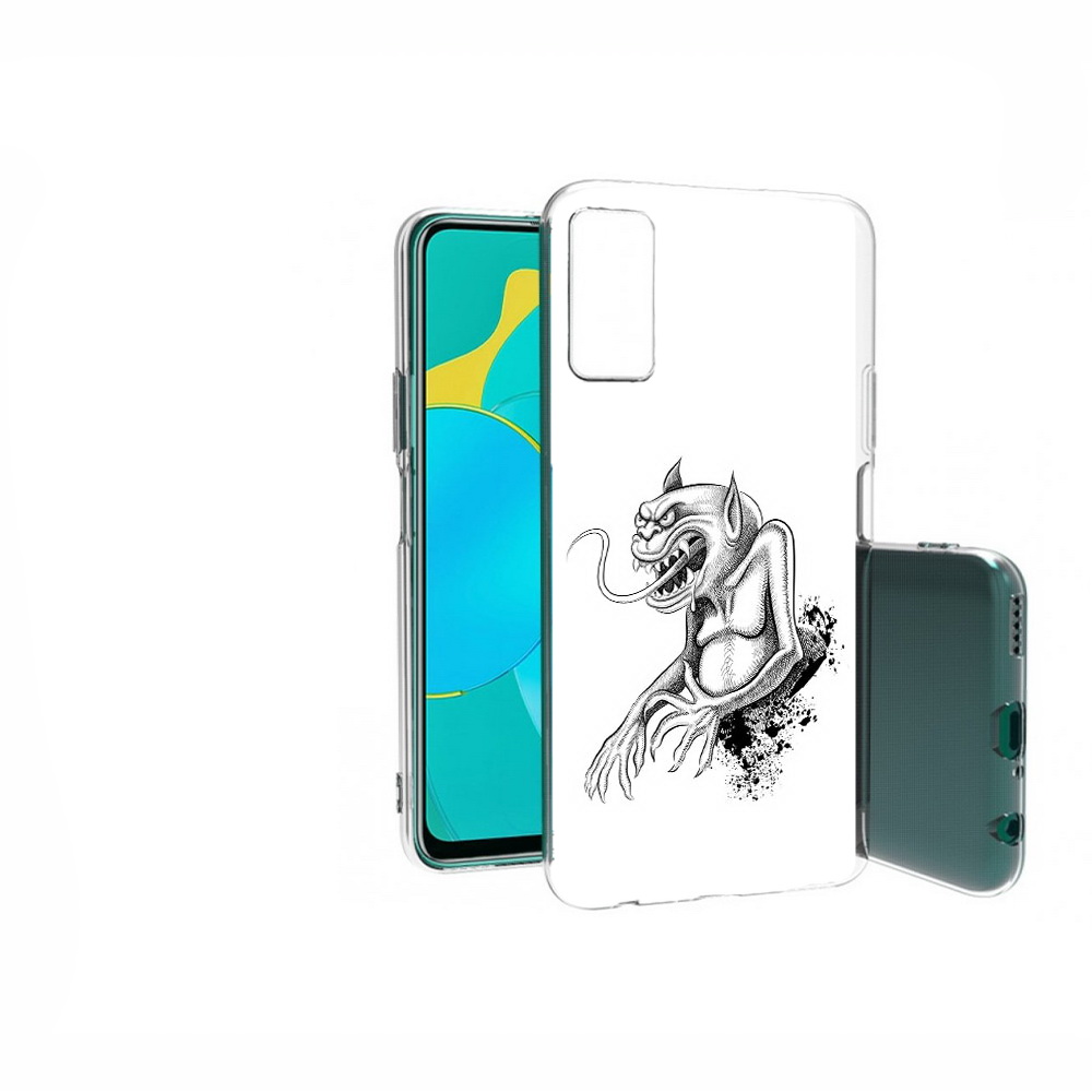 

Чехол Mypads Чорт Для Honor 30S (Cdy-Nx9A) Противо, Прозрачный, Tocco